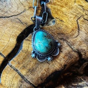 Sterling Silver Royston Turquoise Necklace